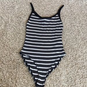 Stripped forever 21 bodysuit size S